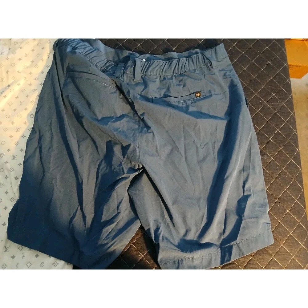 BANANA REPUBLIC Mens Blue  Comfort Flat Front Stretch Waist  Shorts Size 38 NEW